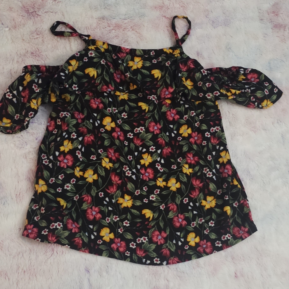 Black off  the shoulder top